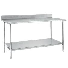 MESA A MURO CON ENTREPAÑO