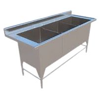 FREGADERO TRIPLE TARJA CON O SIN ENTREPAÑO